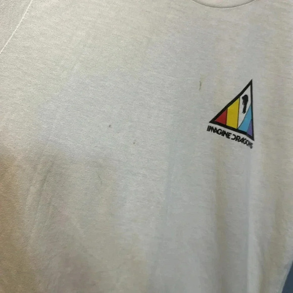 💥2018 imagine dragons white shirt size small evolve tour short sleeve unisex - Picture 2 of 8
